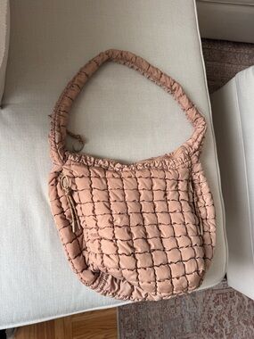 Quilted Hobo Shoulder Bag